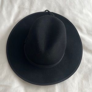 Elizabeth and James Black Fedora Hat